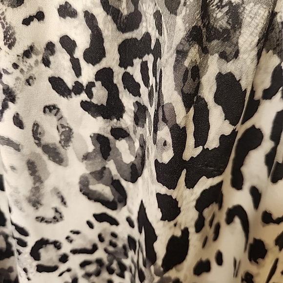 Apt.9 Women's Sleeveless Black Gray Geometric Pattern Animal Print Dress Size XS - Picture 10 of 13